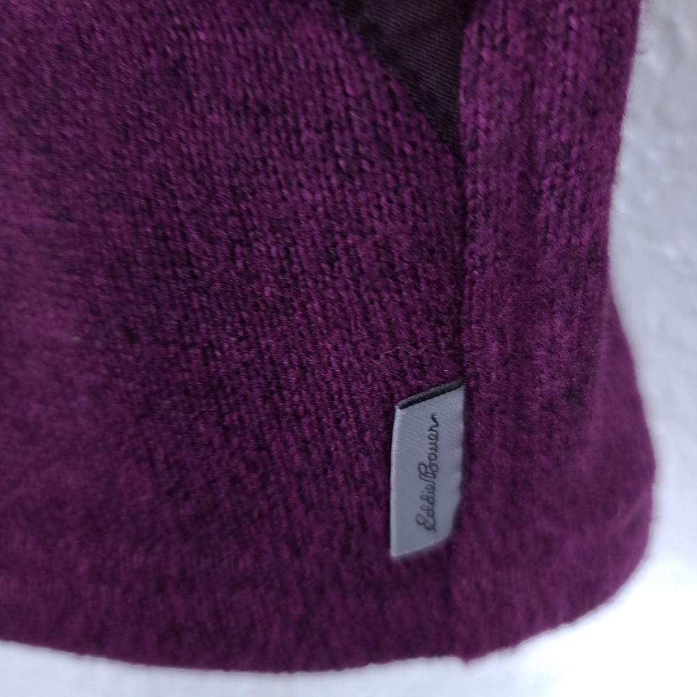 EDDIE BAUER Women's Snap-T Fleece Pullover-Purple-Size M - Picture 6 of 9